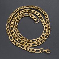 Мода нержавеющей стали ожерелье цепь, нержавеющая сталь, Другое покрытие, разный размер для выбора & Мужский, Много цветов для выбора, продается Strand