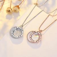 Brass Jewelry Necklace, with White Shell, fashion jewelry 40+5cm  1.2cm 