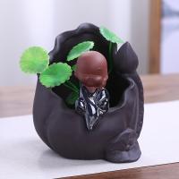 Artificial Bonsai, Purple Clay, plated, for home and office & durable 