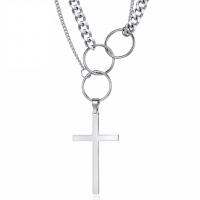 Titanium Steel Jewelry Necklace, plated, fashion jewelry 560mm 
