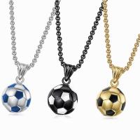 нержавеющая сталь Ожерелье, Футбол, ювелирные изделия моды & Мужский, Много цветов для выбора, 3.0mm*55cm, продается Strand