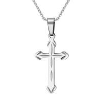 Stainless Steel Jewelry Necklace, Cross, fashion jewelry & Unisex 