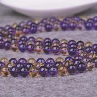 Natural Ametrine Beads, Round, polished, DIY 