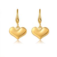 Titanium Steel Drop Earring, fashion jewelry, golden 2.5CM 