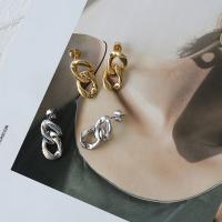Titanstahl Tropfen Ohrring, Modeschmuck, goldfarben, 2.5x1.2cm, verkauft von Paar