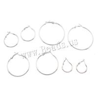 Stainless Steel Hoop Earring, plated, fashion jewelry & for woman, nickel, lead & cadmium free 