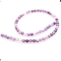 Natürliche Amethyst Perlen, rund, poliert, DIY & facettierte, violett, 6mm, 61PCs/Strang, verkauft von Strang