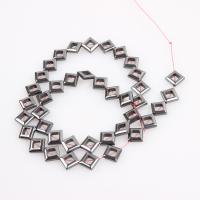 Non Magnetic Hematite Beads,  Square, plated, DIY, 11mm 