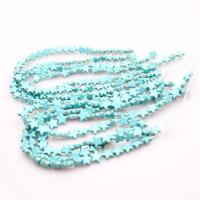 Synthetic Turquoise Beads, Synthetic Blue Turquoise, Star, polished, DIY dark green 