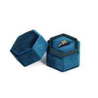 Multifunctional Jewelry Box, Corduroy, Hexagon 