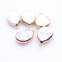 Gemstone Jewelry Pendant, Howlite, Teardrop, polished, DIY & faceted, white 
