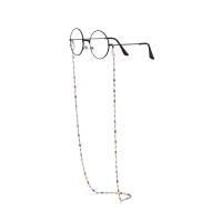 Brass Glasses Chain, with Resin, plated, durable & anti-skidding & for woman .55 Inch 