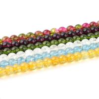 Knistern Quarz Perlen, rund, poliert, DIY & verschiedene Größen vorhanden, keine, verkauft von Strang