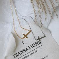 Titanium Steel Jewelry Necklace, fashion jewelry 40+6cm 