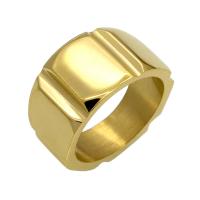 Stainless Steel Finger Ring, plated & for woman 12mm, 6mm, US Ring 