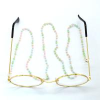 Brass Glasses Chain, with Resin, plated, durable & anti-skidding .55 Inch 
