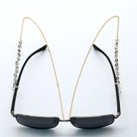 Messing Brillenkette, mit Glas, plattiert, nachhaltiges & Anti-Skidding, keine, Länge:27.55 ZollInch, verkauft von Strang
