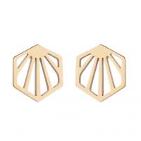 Stainless Steel Stud Earring, Geometrical Pattern, fashion jewelry & for woman 