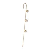 Brass Piercing Earring, fashion jewelry & for woman & with cubic zirconia 