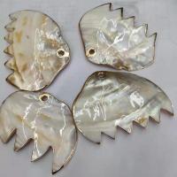 Colgantes de Nácar Natural, Concha de perla, Sostenible & Bricolaje, 78x58x7mm, 20PCs/Bolsa, Vendido por Bolsa