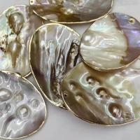 Natural Freshwater Shell Pendants, Pearl Shell, Oval, durable & DIY 