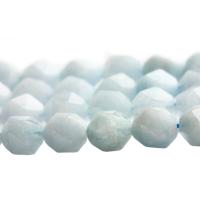 Aquamarin Perlen, poliert, nachhaltiges & DIY & verschiedene Größen vorhanden, blau, verkauft von Strang