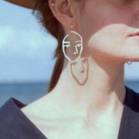Titanium Steel Drop Earring, fashion jewelry 