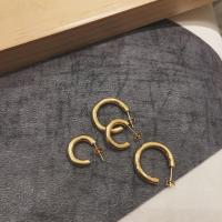 Titanium Steel Huggie Hoop Earring, fashion jewelry 2.5CM  2.0CM  4mm 