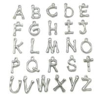 colgantes del acero inoxidable de letras, Carta del alfabeto, chapado, diferentes estilos para la opción, 14.5*18.5mm,12*18mm,11*18mm, agujero:aproximado 2mm, Vendido por UD