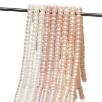 Button Cultured Freshwater Pearl Beads, Round, polished, DIY 6-7mm 