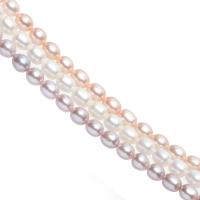 Rice Cultured Freshwater Pearl Beads, irregular, polished, DIY 7-8mm 