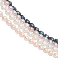 Potato Cultured Freshwater Pearl Beads, Round, polished, DIY 8-9mm 