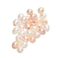 Naturales agua dulce perlas sueltas, Perlas cultivadas de agua dulce, Gota, pulido, Bricolaje, 6-7mm, agujero:aproximado 1.5mm, 10PCs/Sarta, Vendido por Sarta
