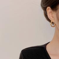 Zinc Alloy Hoop Earring, fashion jewelry 2.7CM 