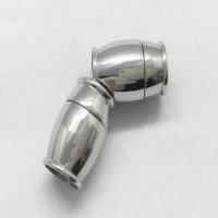 Runder Edelstahl Magnetverschluss, poliert, 9.5x14x6.5mm, verkauft von PC