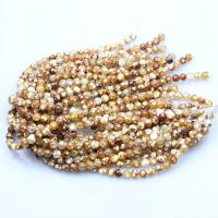 Natural Fire Agate Beads, Round, polished, DIY yellow 