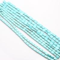 Synthetic Turquoise Beads, Synthetic Blue Turquoise, Rectangle, polished, DIY dark green 