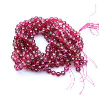 Gemischte Farbe Quarz Perlen, Kirsche Quarz, rund, poliert, DIY & verschiedene Größen vorhanden, Fuchsia, verkauft von Strang