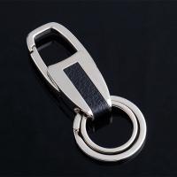 Zinc Alloy Key Clasp, with Leather, fashion jewelry & Unisex 