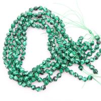 Synthetik+Malachit Perle, poliert, DIY & verschiedene Größen vorhanden & facettierte, grün, verkauft von Strang