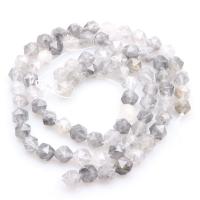 Natürliche graue Quarz Perlen, Grauer Quarz, poliert, DIY & verschiedene Größen vorhanden & facettierte, grau, verkauft von Strang