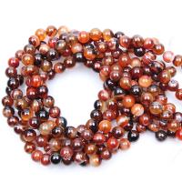 Perles agates miracles naturelles, agate miracle, Rond, poli, DIY & normes différentes pour le choix, Vendu par brin