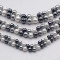 Glass Pearl Beads, Round, plated, DIY 