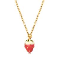 Enamel Zinc Alloy Necklace, plated, for woman 8mm .47 Inch 