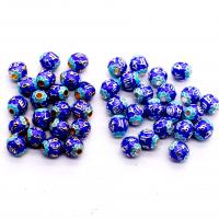 Perles cloisonnés d'argent plaqué, alliage de zinc, avec émail, bijoux de mode & DIY, plus de couleurs à choisir Vendu par PC