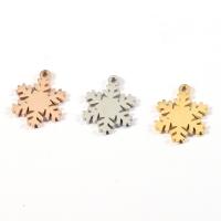 Stainless Steel Pendants, Snowflake, polished & DIY Approx 1.4mm 