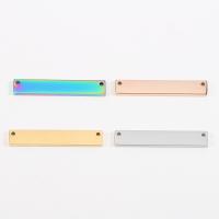 Stainless Steel Connector Bar, Rectangle, DIY Approx 1.35mm 