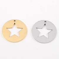 Stainless Steel Pendants, Round, DIY & hollow 23mm Approx 1.7mm 
