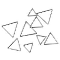 Stainless Steel Pendants, Triangle, plated, DIY 