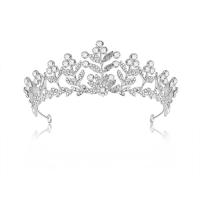 Bridal Tiaras, Zinc Alloy, with Clear Quartz, plated, fashion jewelry & for woman 
